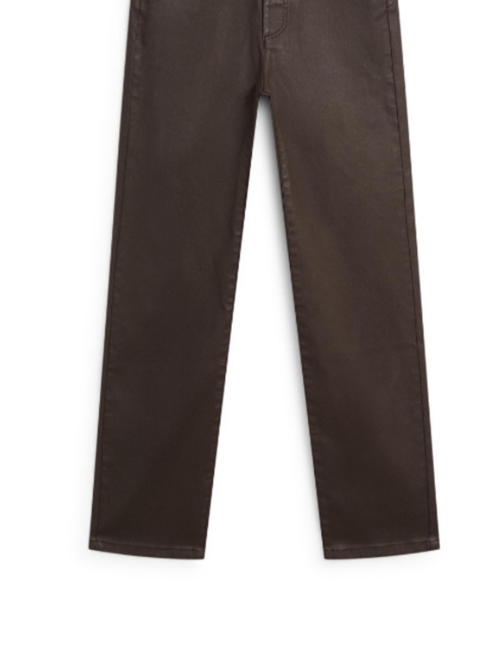 Massimo Dutti Brown Straight-Leg Pants - Picture 10 of 11